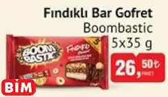 BOOMBASTİC FINDIKLI BAR GOFRET
